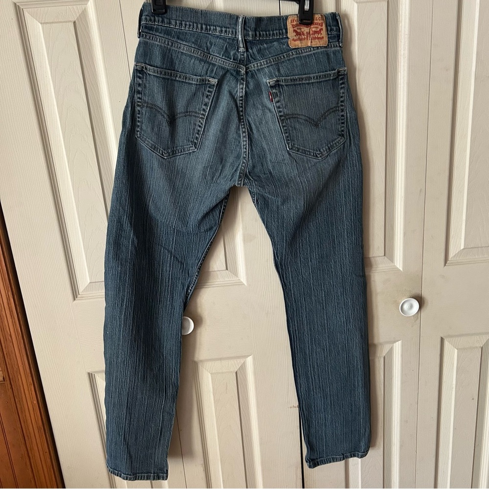 Levi's Blue Straight Jeans Classic Style 505 - Picture 3 of 7